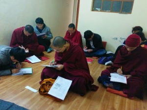 monks writing - advanced class